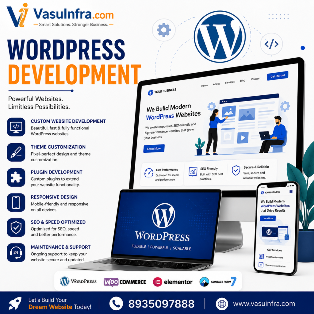 WordPress Development Services byWordPress Development Services by VasuInfra